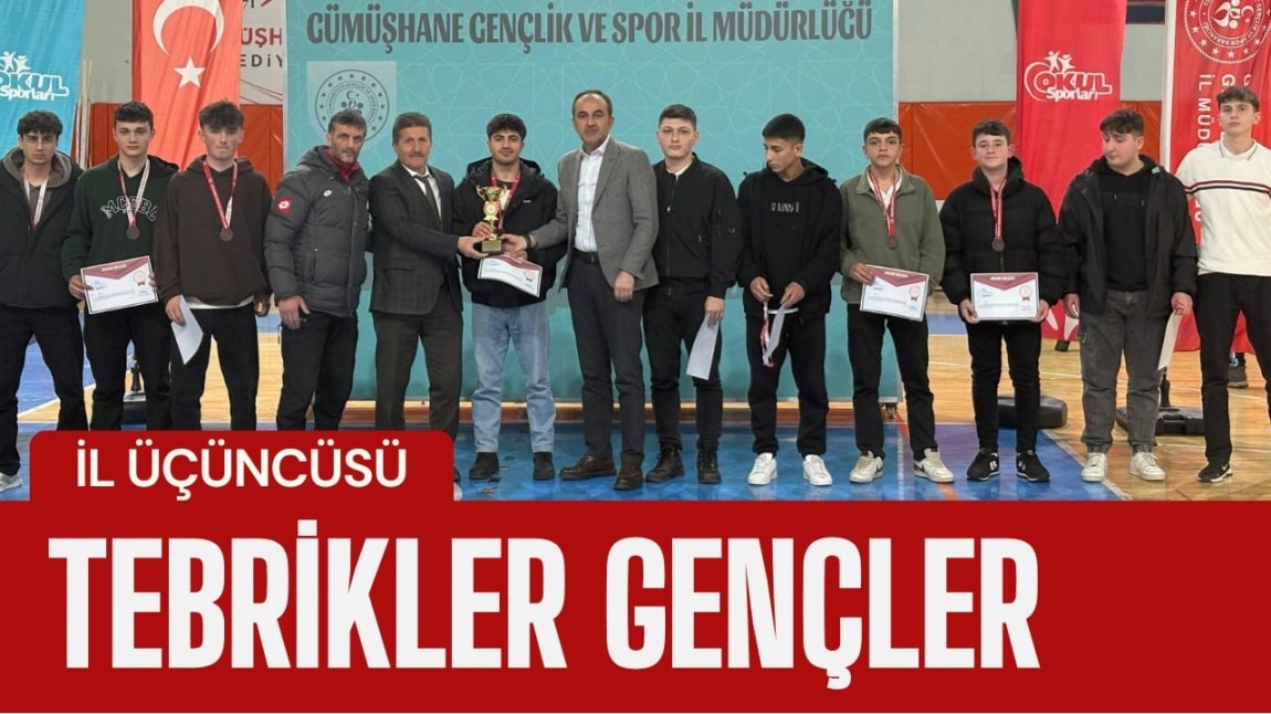 ERKEKLER FUTSAL TAKIMIMIZ İL ÜÇÜNCÜSÜ OLDU